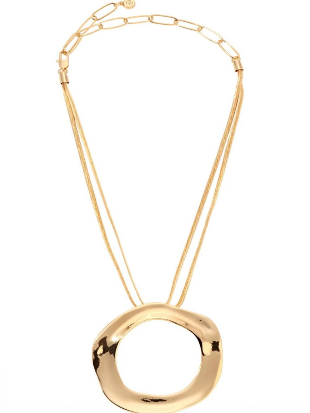 Ettika Open Circle Necklace 18k Gold Plated - NWT